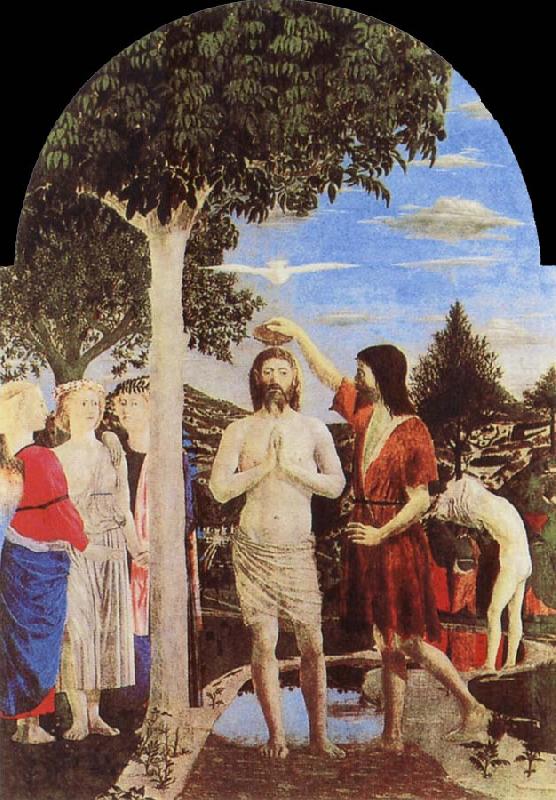 Piero della Francesca Gallery, London baptizes Christs Spain oil painting art